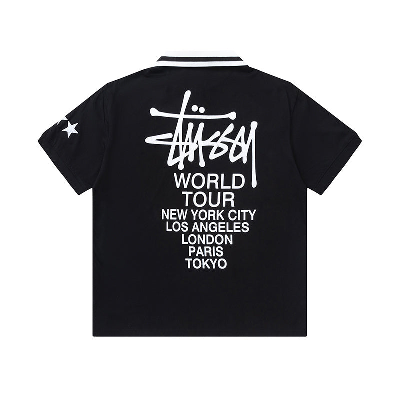 Stüssy "Crown & 8-Ball" Lion Polo Shirts.